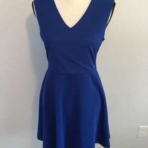 Blue cross back dress